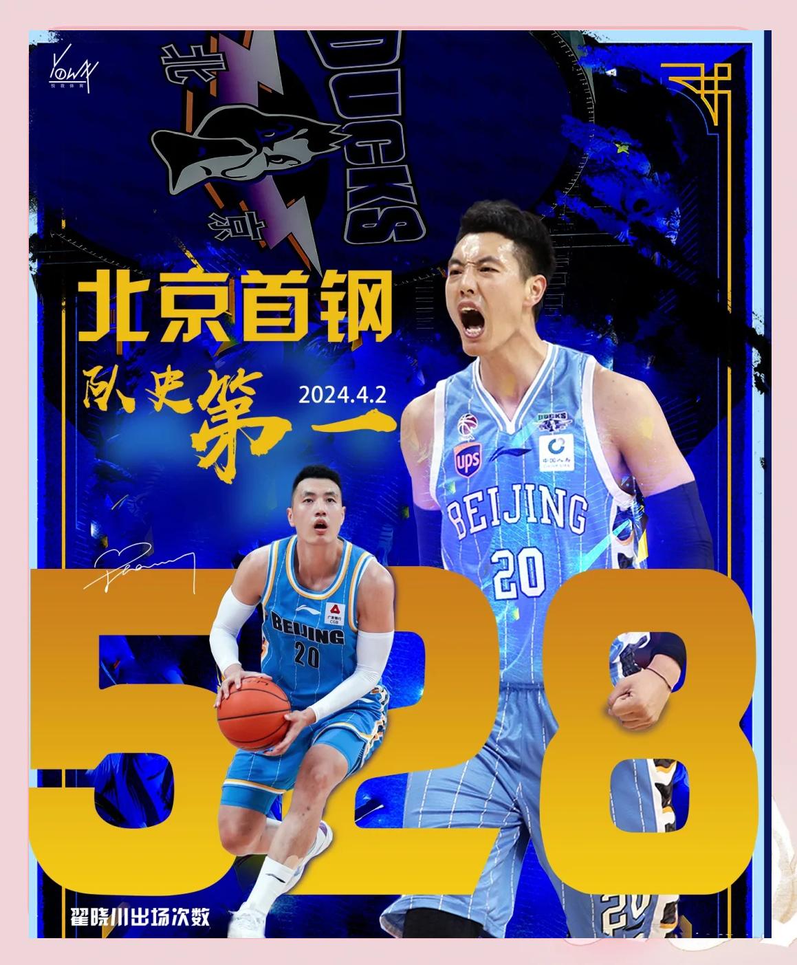 od体育-翟晓川分享日常：支持常州队，希望川队早日拿回全名
